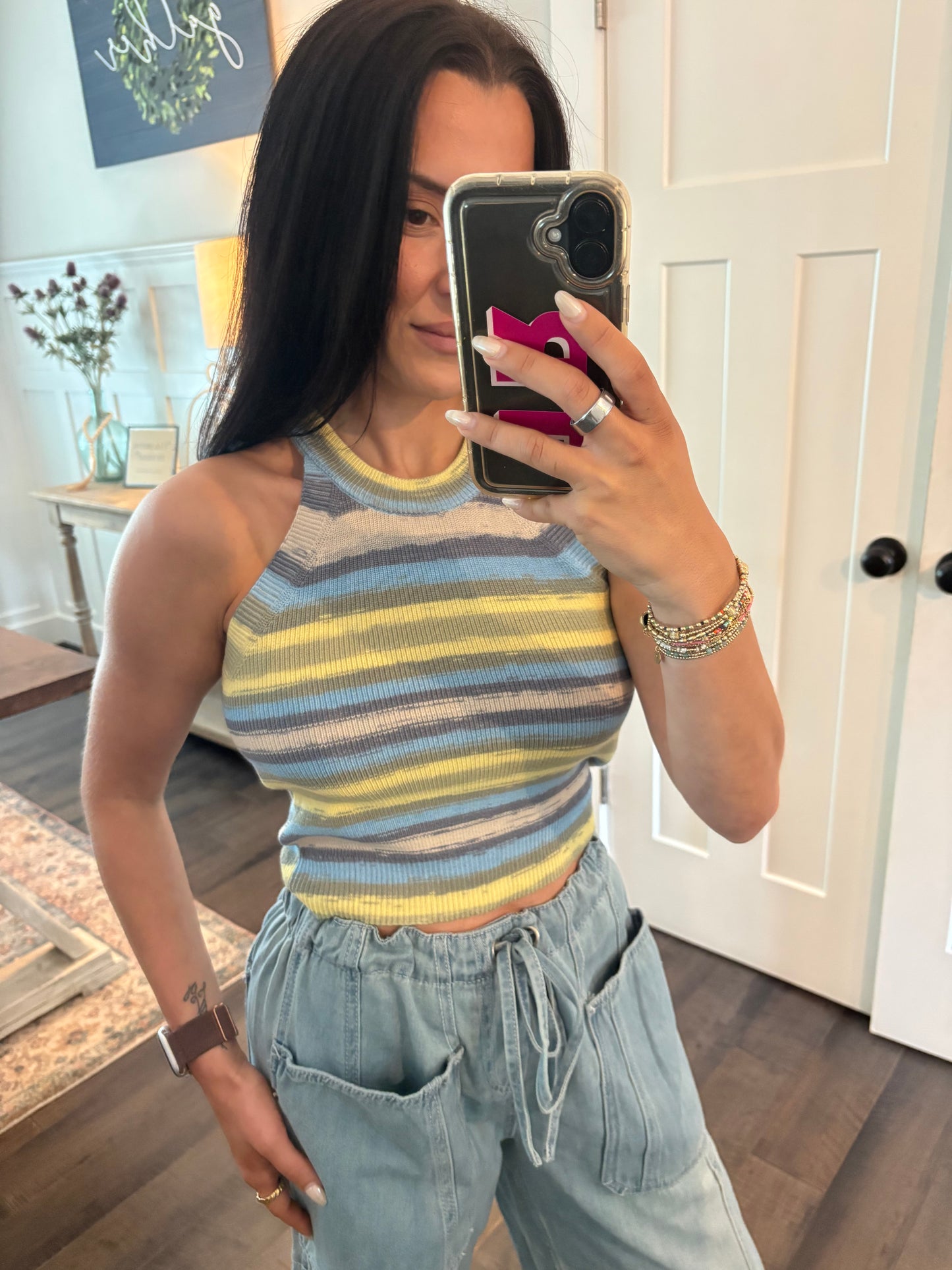 Sunset Striped Tank