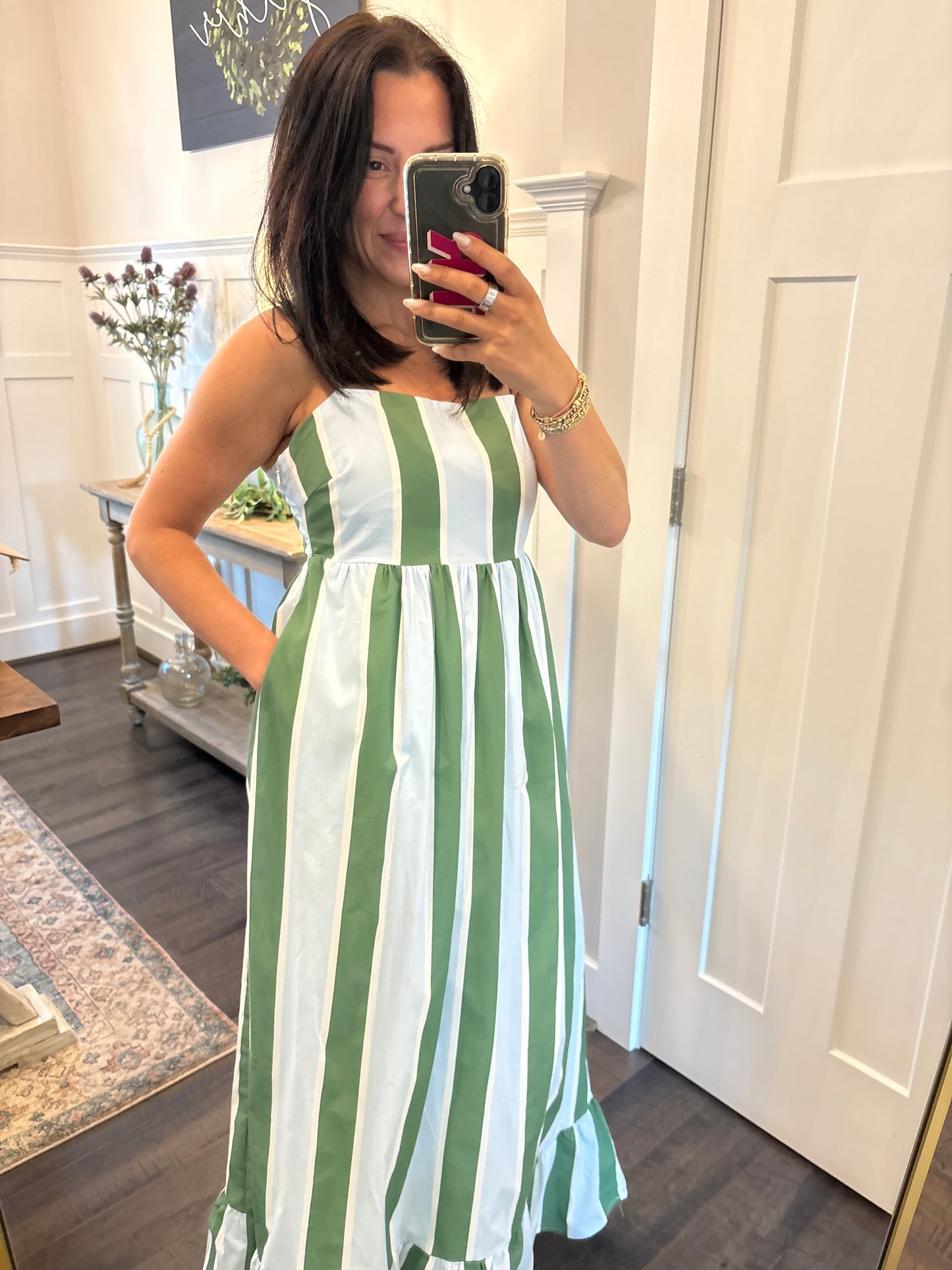 Costal Stripe Maxi Dress