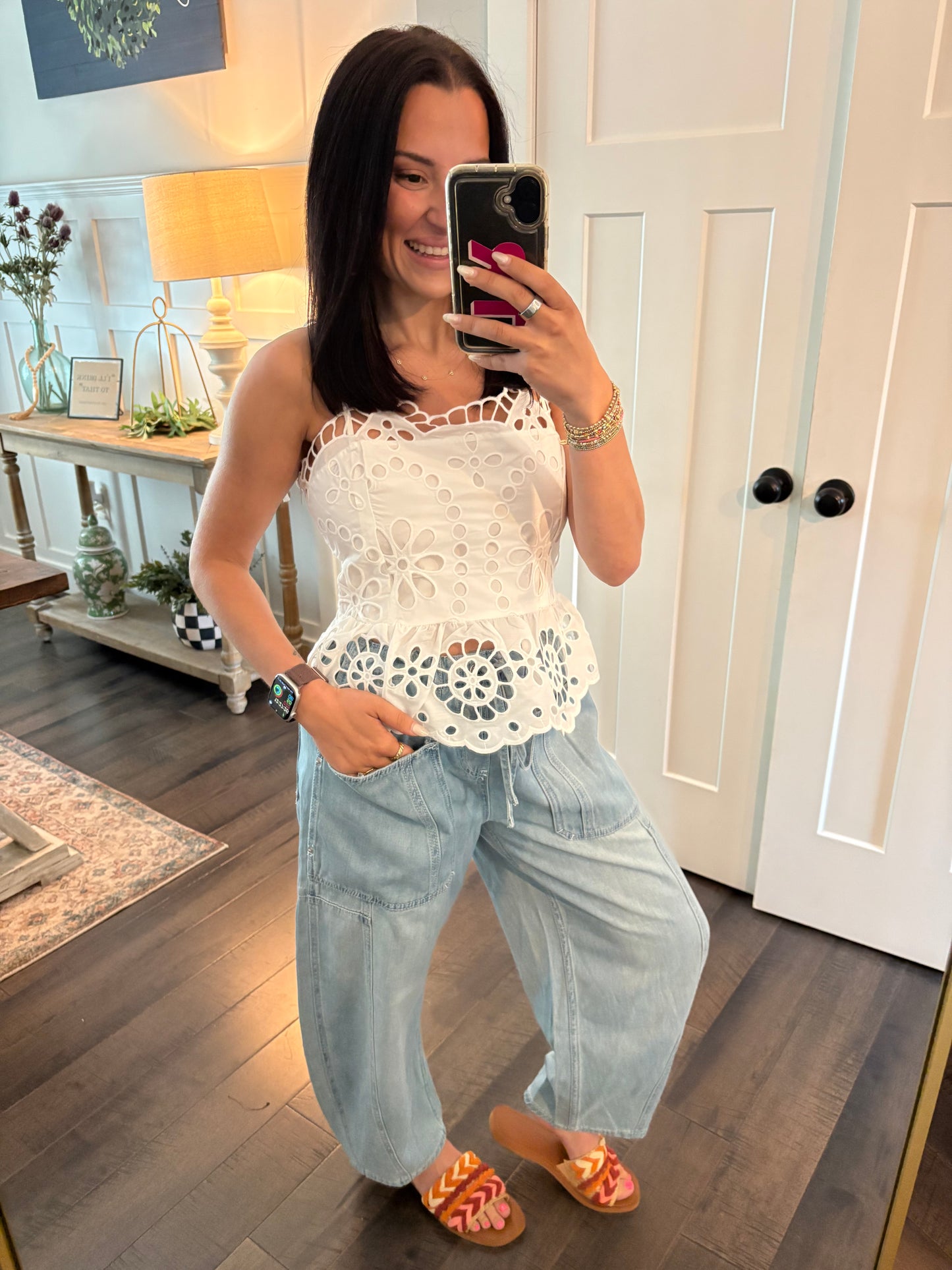 Magnolia Eyelet Top