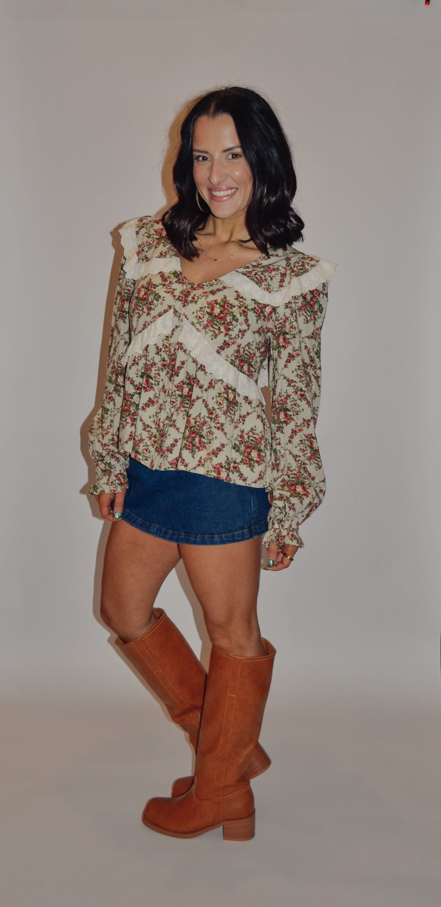 Katherine Floral Top