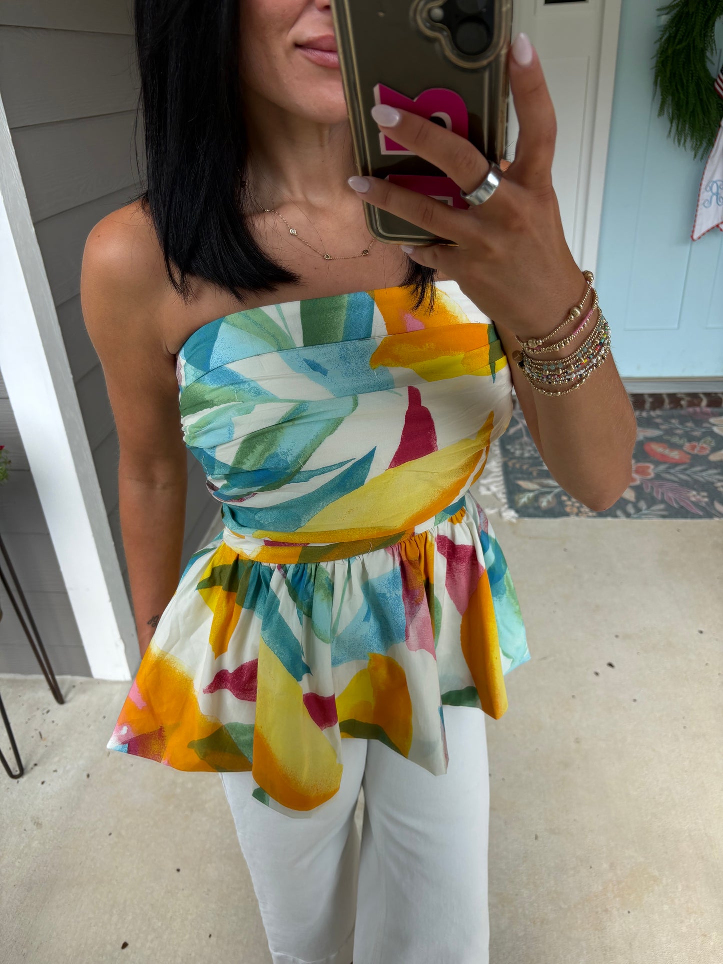 Amelia Strapless Top