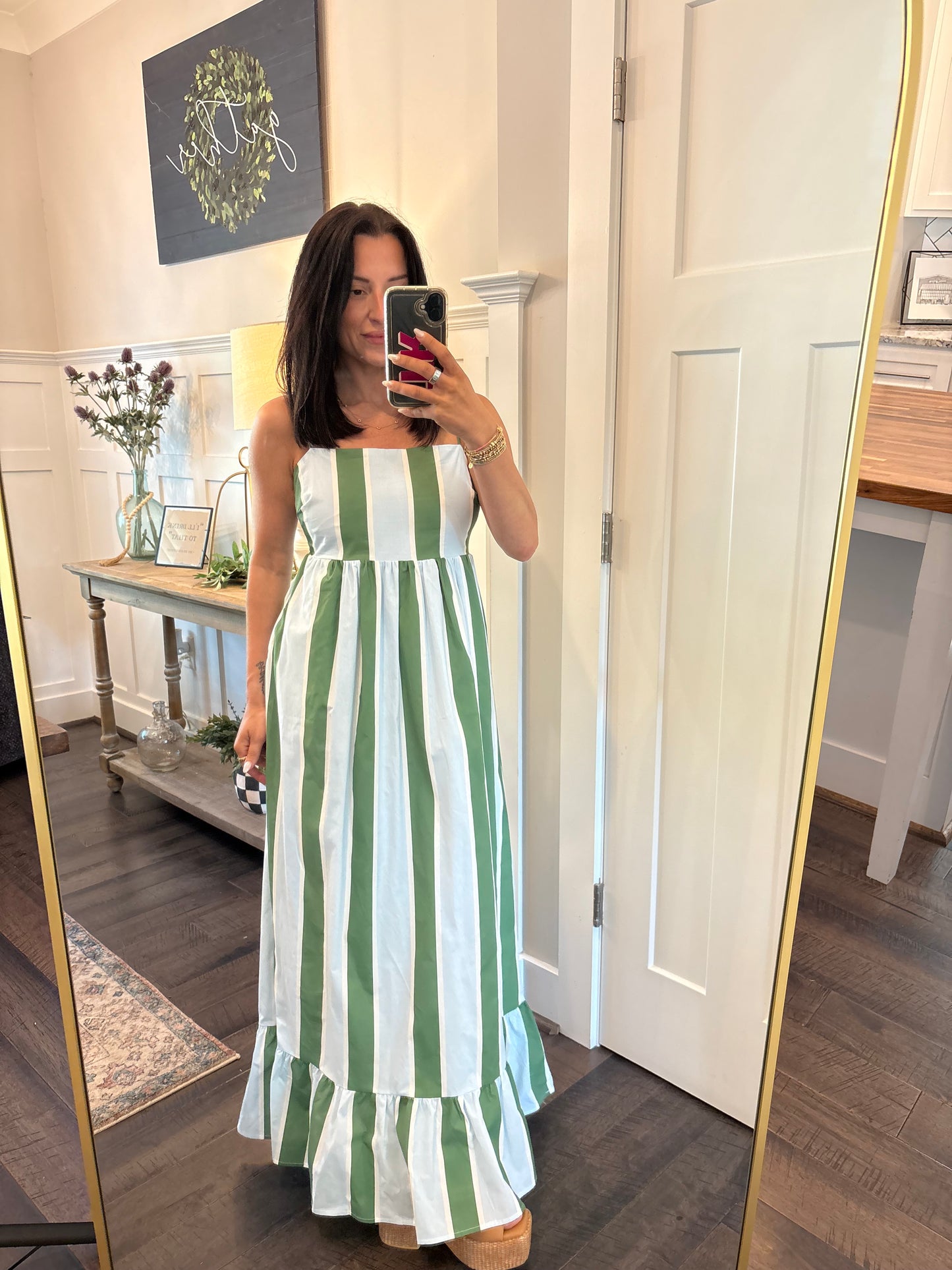 Costal Stripe Maxi Dress