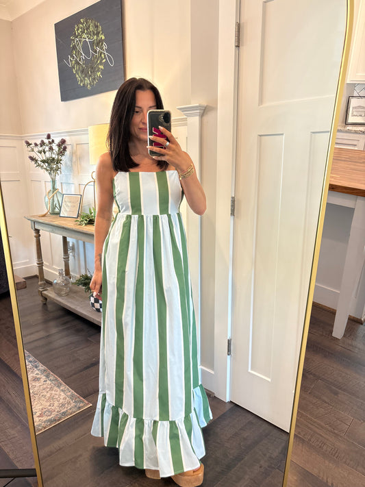 Costal Stripe Maxi Dress
