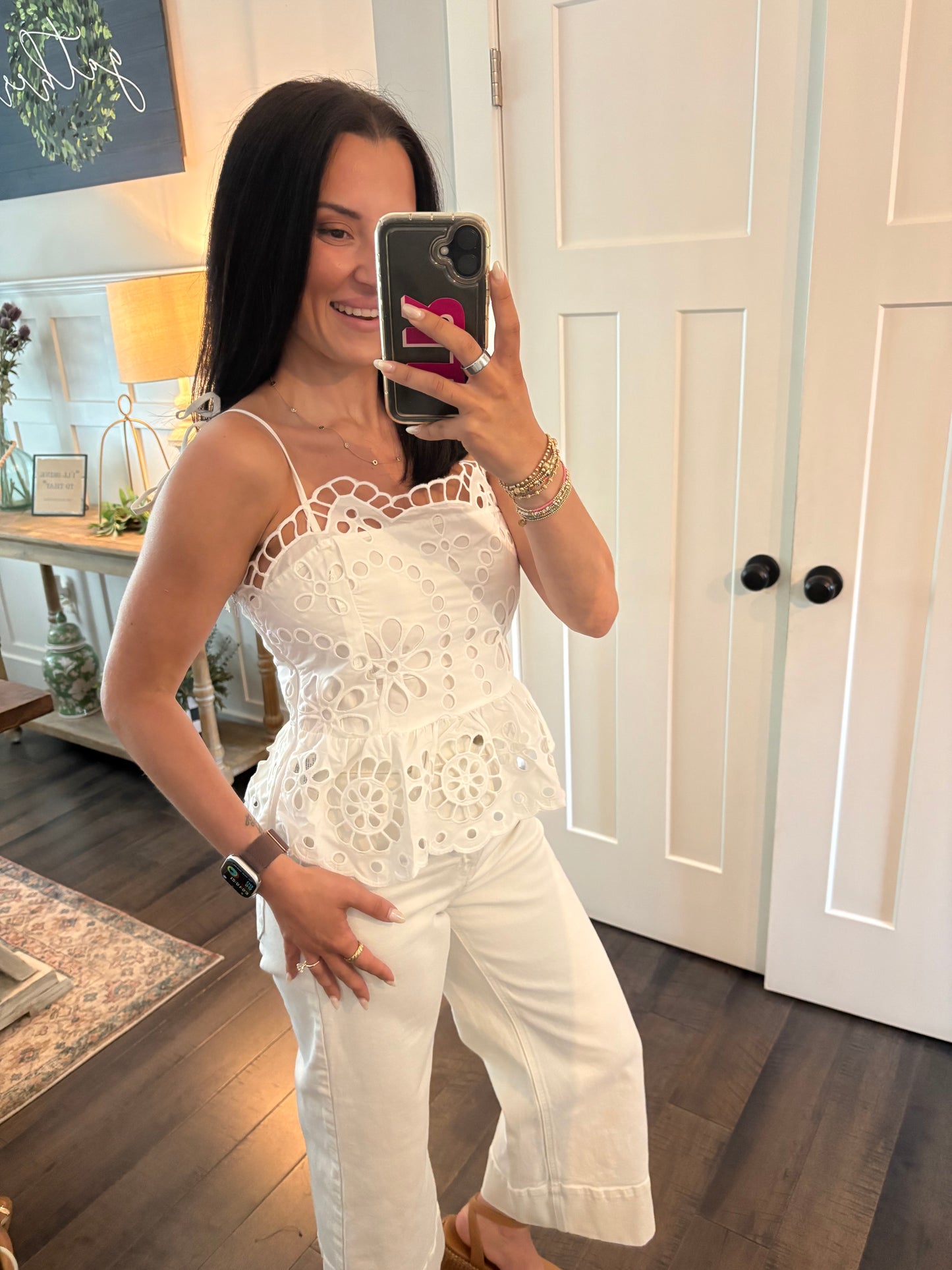 Magnolia Eyelet Top