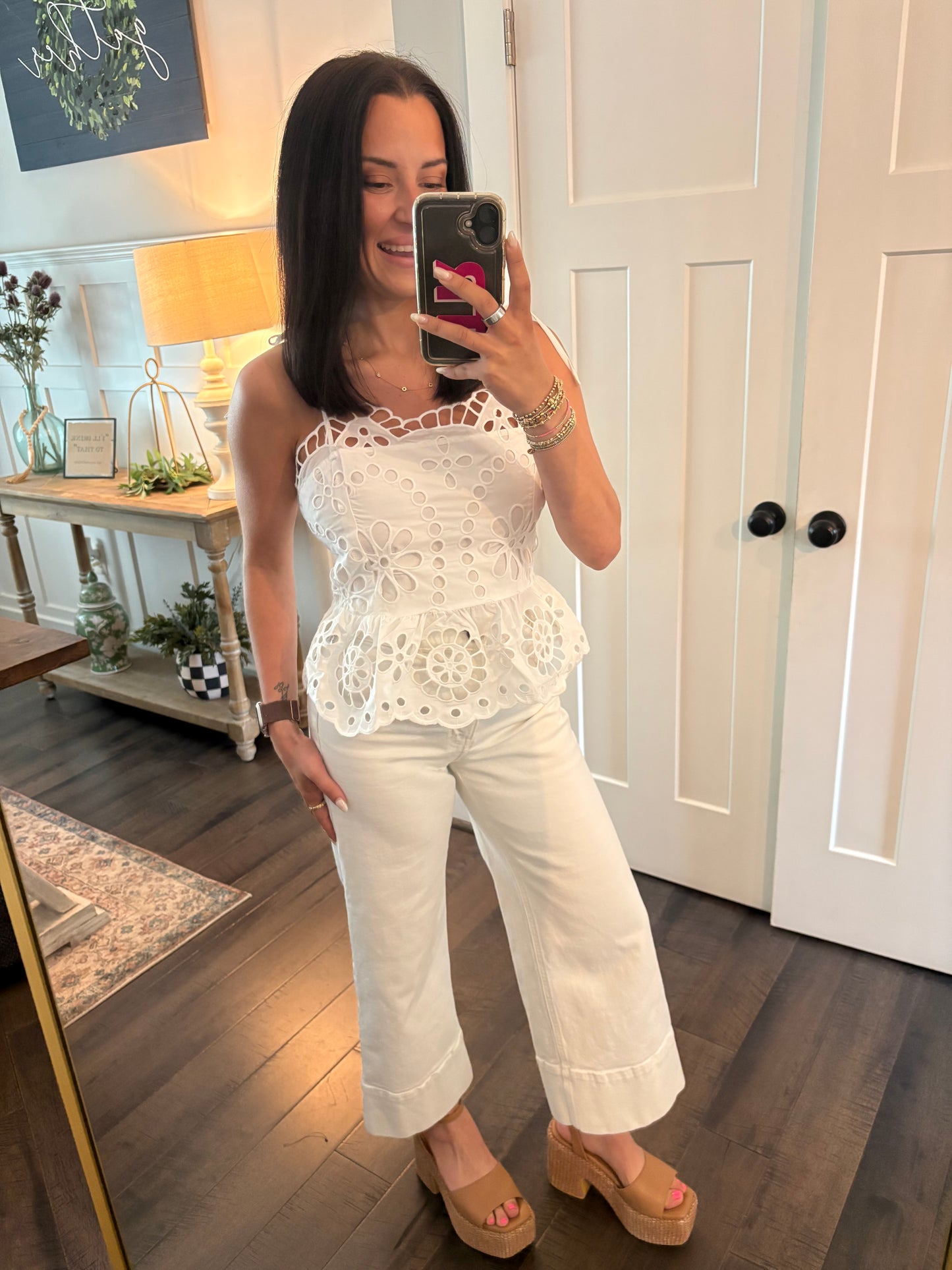Magnolia Eyelet Top