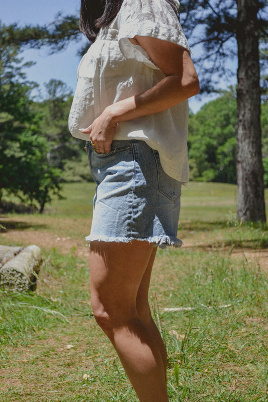 Denim Mom Shorts
