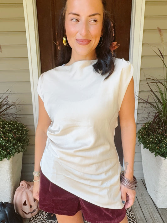 The Sloane Satin Top