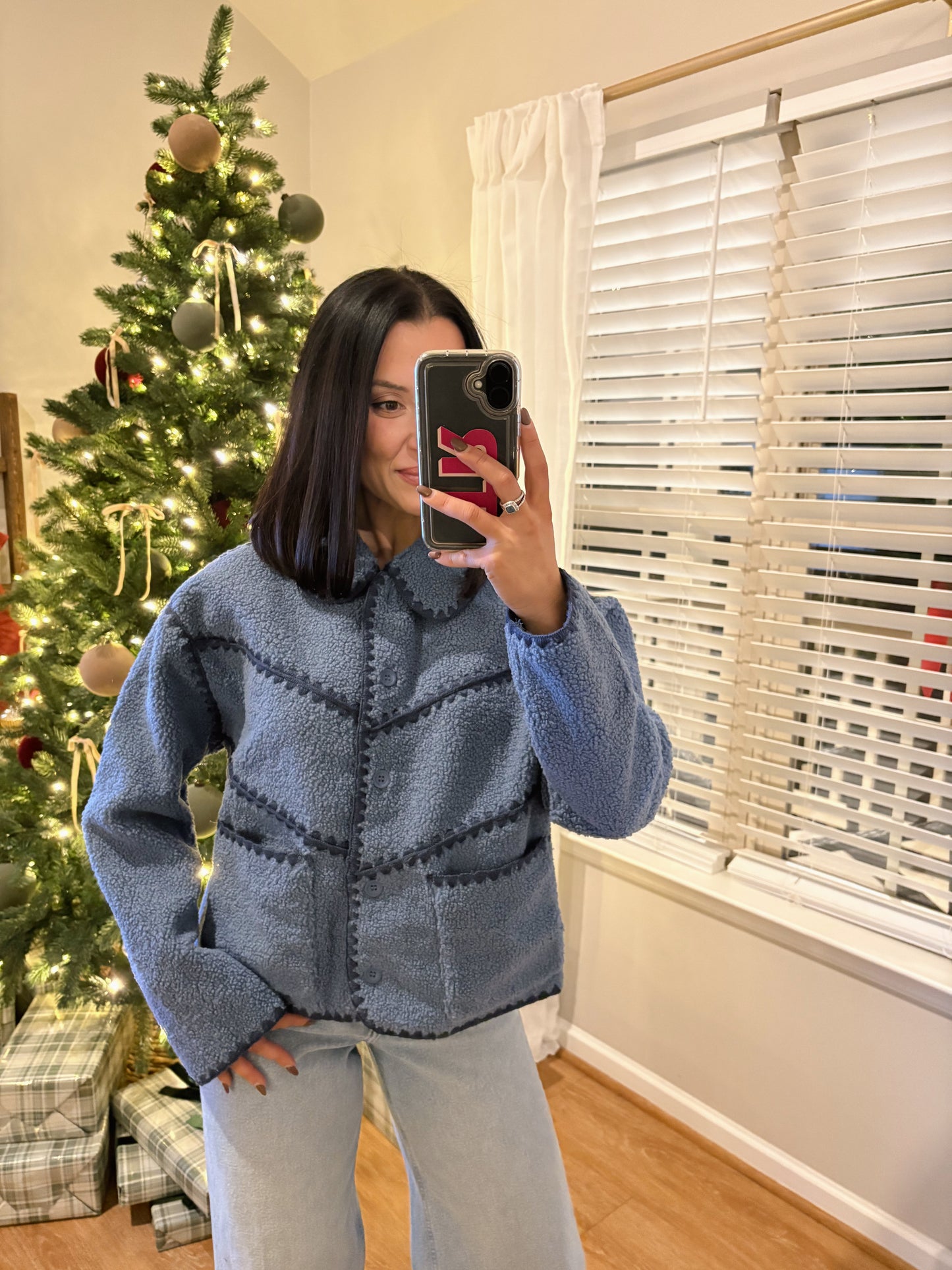 Daisy Sherpa Fleece Jacket