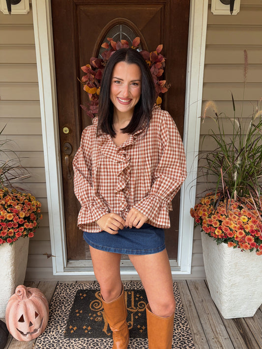 Paloma Plaid Top