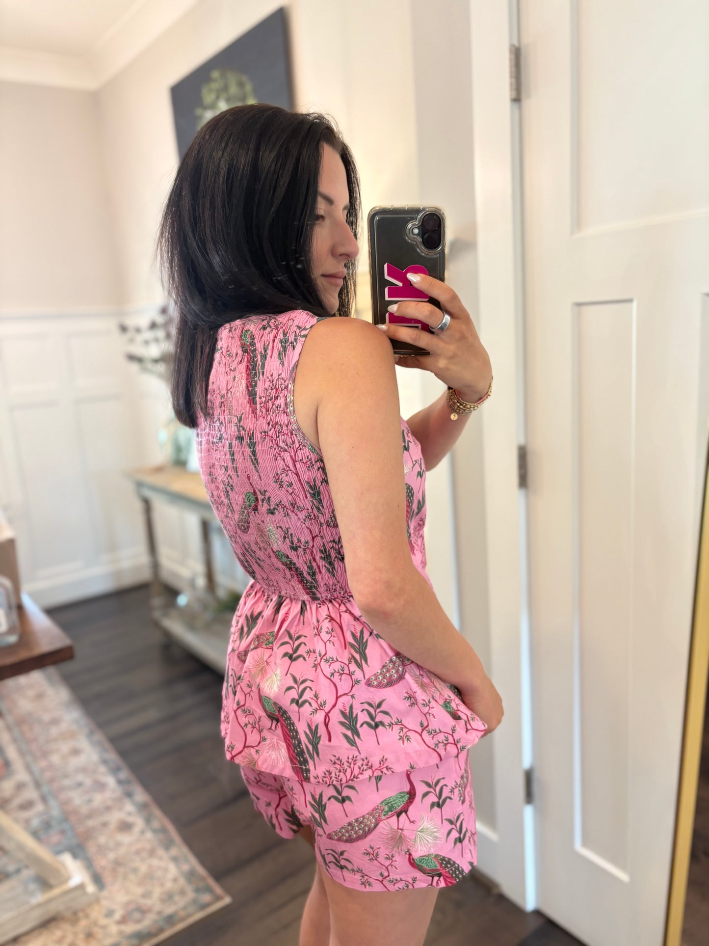Pink Peacock Top