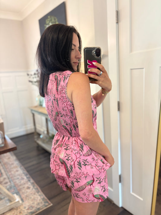 Pink Peacock Top