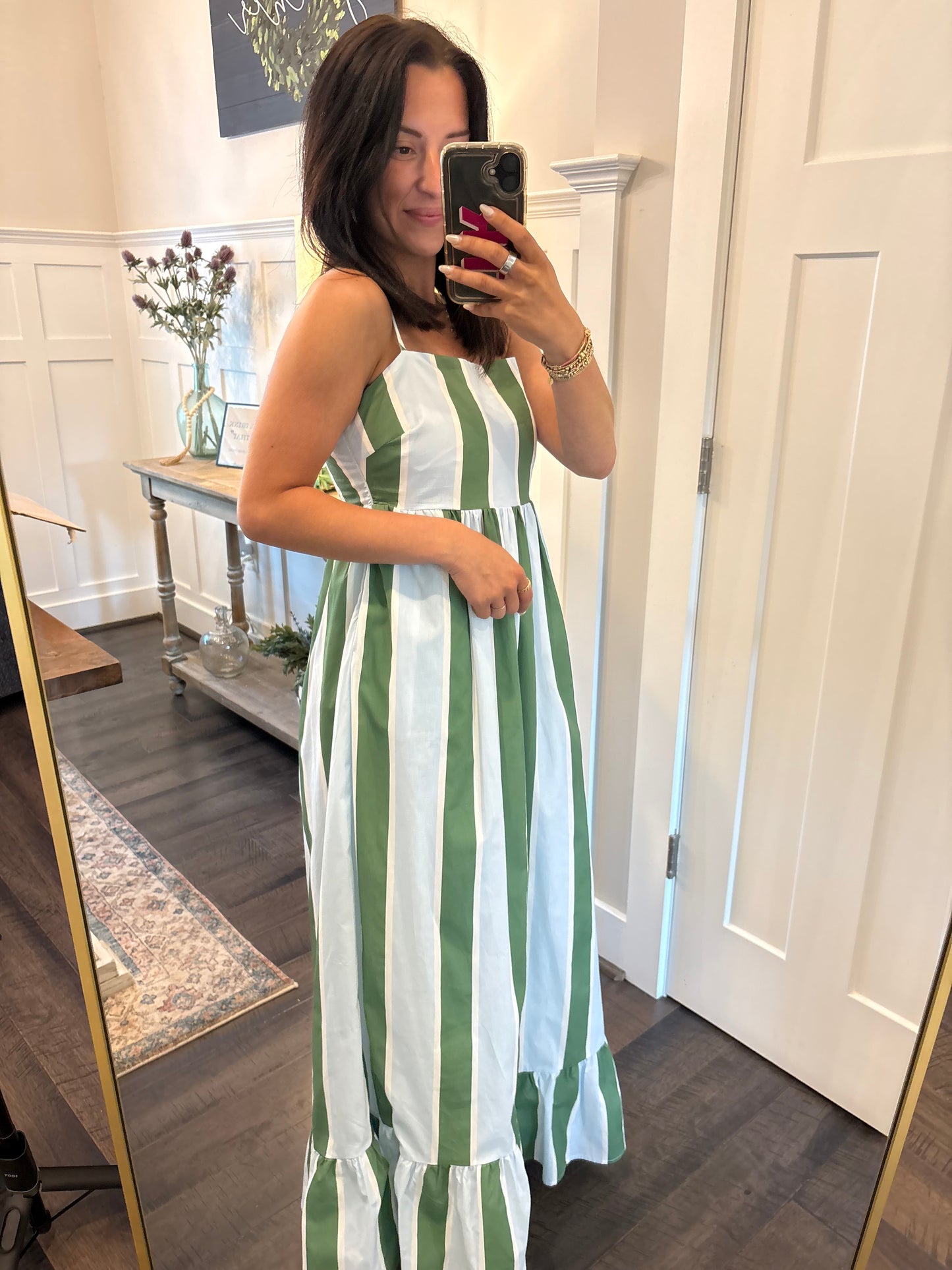 Costal Stripe Maxi Dress
