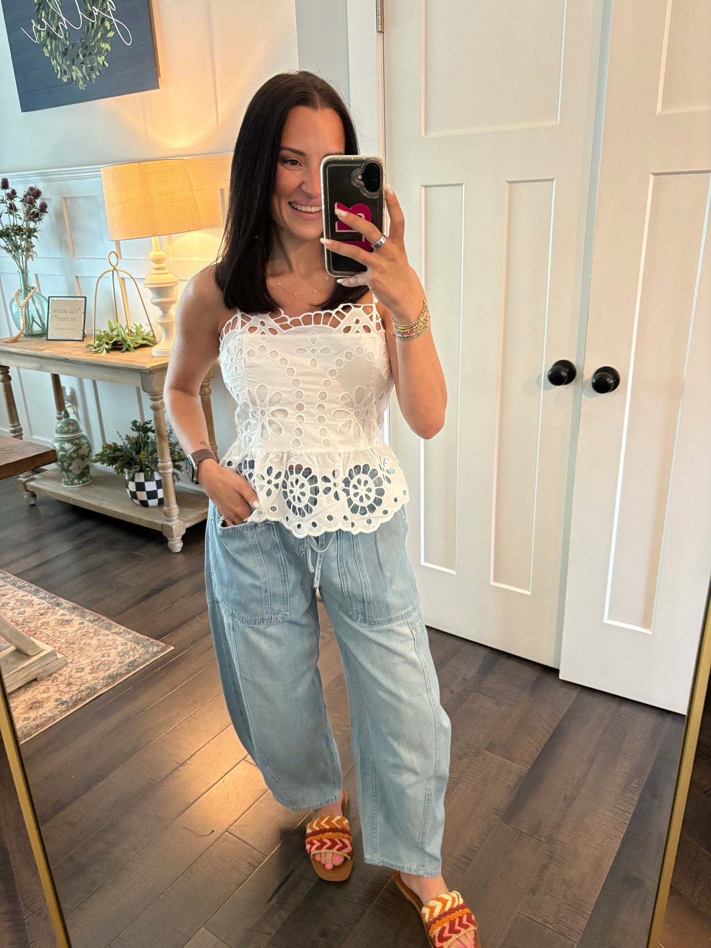 Magnolia Eyelet Top