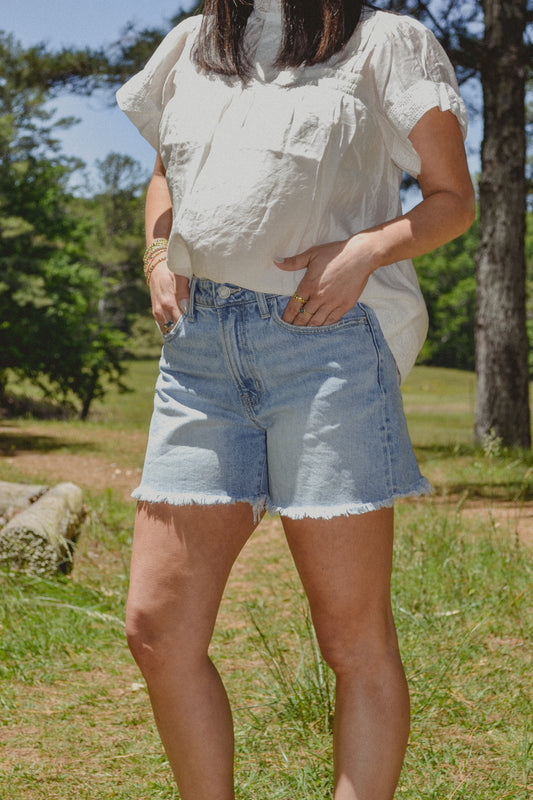 Denim Mom Shorts